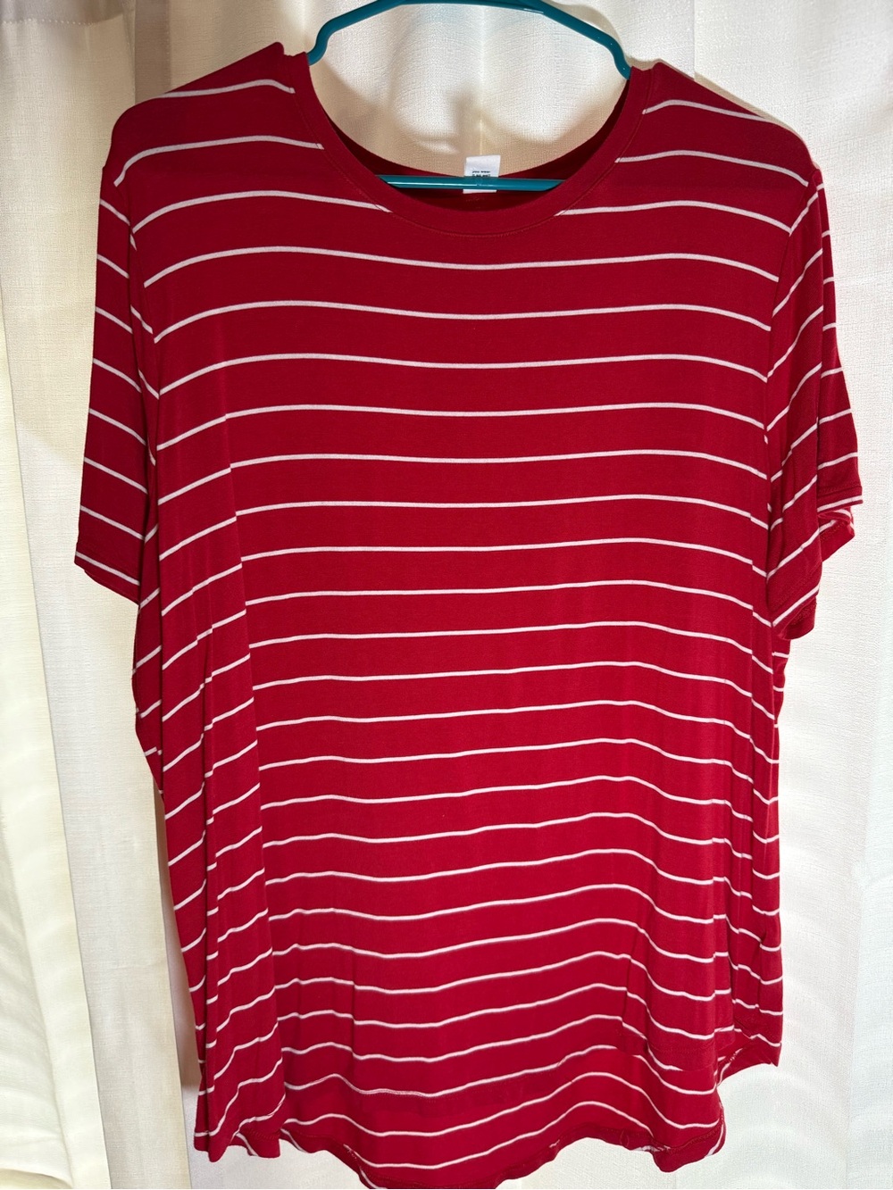 Old Navy Red and White Striped Tee